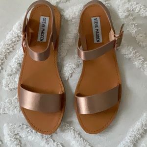 Rose Gold Steve Madden Sandals